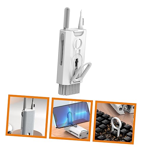 ibasenice Cleaning Kit with Brush for Earphone Headphone Laptop and Phone Screen Multi-Functional Dust Removal Tools for Electronics Maintenance