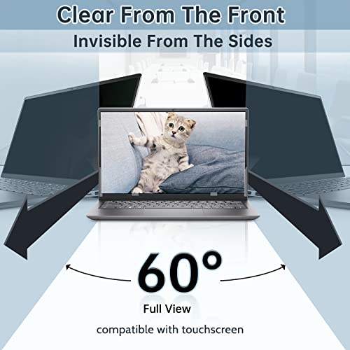IPROKKO Laptop Privacy Screen 13.3 Inch Compatible With Hp, Dell, Acer, Lenovo, Thinkpad, Samsung, Asus, Sony, Removable 16:9 Aspect Laptop Privacy Shield, Anti Blue Light Glare 13.3 Inch Laptop Priva | Anti Glare & Blue Light Filter, Removable Spy Protec