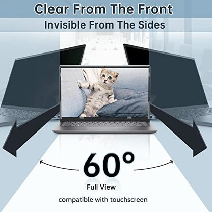 IPROKKO Laptop Privacy Screen 13.3 Inch Compatible With Hp, Dell, Acer, Lenovo, Thinkpad, Samsung, Asus, Sony, Removable 16:9 Aspect Laptop Privacy Shield, Anti Blue Light Glare 13.3 Inch Laptop Priva - size: 13.3" (16:9)