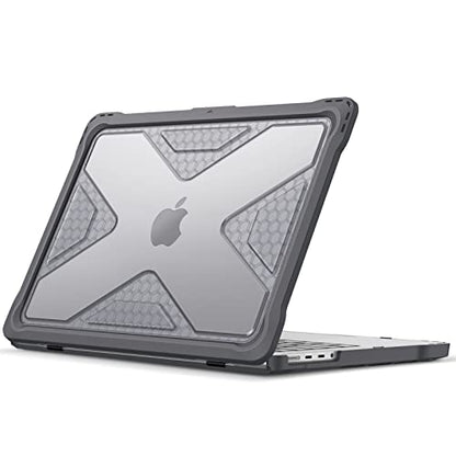Fintie Case for MacBook Pro 14 Inch A3426 A3427 A3434 A3401 A3185 A3112 A2992 A2918 A2779 A2442 with M5 M4 M3 M2 M1 Chip (2021-2026) - Heavy Duty Rugged Hard Shell Cover, Gray - color: Gray