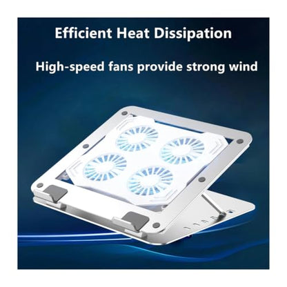 Laptop Cooling Cooler Pad Stand with Adjustable Height USB-Powered Fans – Optimal Notebook Cooling Base