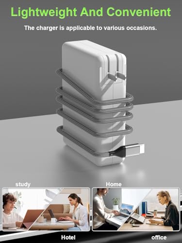 140W USB C AC Power Adapter Compatible with MacBook Pro 16 14 15 13 inch Mac Book Air 15" 13" iPad Pro (2025 2024 2023 2022 2020 M1 M2 M3 M4) Laptop Include USBC to USB-C Cable