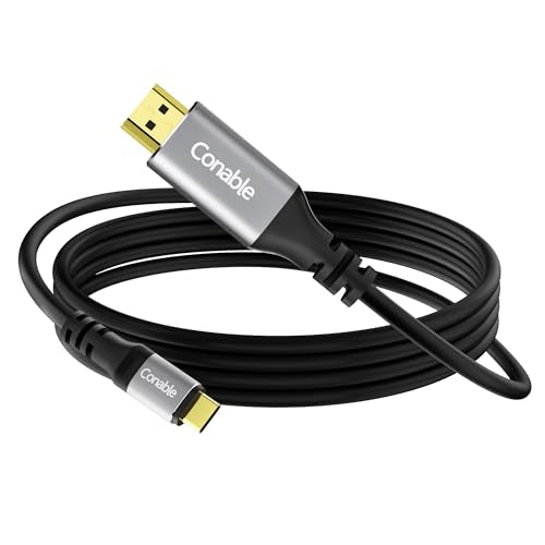 4K USB C to HDMI Cable (4K@60Hz) 8FT, Flexible USB Type C to HDMI Cord Adapter, Thunderbolt 3/4/5 Compatible with MacBook Pro/Air, Galaxy S9 to S25, iPhone 15/16/17 Series, iPad Pro, iMac, Surface - size: 8 FT