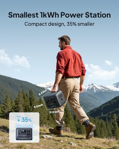 BLUETTI Elite 100 V2 Solar Generator with 100W Solar Panel Included (Ships Separately), 1024Wh Portable Power Station w/ 4 1800W AC Outlets, 35% Smaller, Ideal for Camping, Emergencies, Backup Power - style: Bluetti Elite 100 V2+100W Solar panel