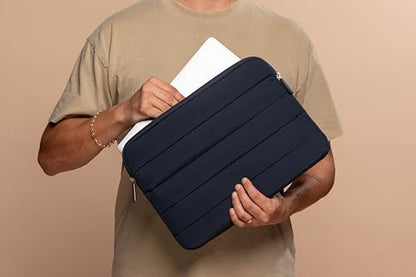 ANECDOTE Laptop Case 13-14 Inch – A Perfect Laptop Sleeve that is Compatible with MacBook Air/Pro and iPad Pro 12.9 – Fits in Your Bag, Made of 100% Nylon with Aesthetic Design (Navy) - color: Navy, size: 13-14 inches
