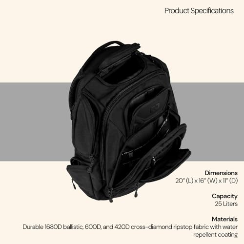OGIO Renegade Backpack (Renegade Pro, Black) - color: Black, style: Renegade Pro