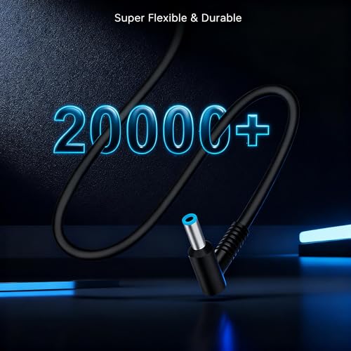 QFA 65W 45W Computer Charger Compatible with HP Laptop Charger Smart Blue Tip Power Adapter