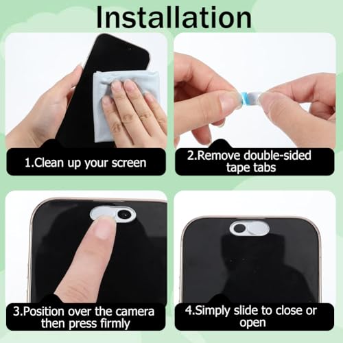 3Pcs Laptop Camera Cover Slide Metal Webcam Cover Slide Ultra Thin 0.04 Inch Silver Laptop Camera Privacy for Mini PC Phone Desktop Aluminum Durable Phone Privacy Protectors Home Office Use - color: Platinum