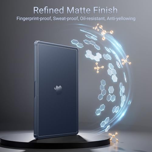 MOSISO Compatible with MacBook Pro 14 inch Case M5 M4 M3 M2 M1 2026-2021 | Enhanced Shock-Absorbing Perimeter Matte Hard Case, A3427 A3426 A3434 A3112 A3185 A3401 A2918 A2992 A2779 A2442, Midnight - color: Midnight