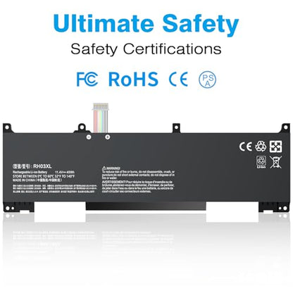 RH03XL Laptop Battery Replacement for HP ProBook 430 440 445 450 630 640 650 G8 Series HSTNN-DB0B HSTNN-UB7X HSTNN-OB1T HSTNN-IB9Q M02027-005 M01524-AC1 M01524-2B1 - color: Black07