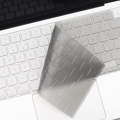 2 Pack Keyboard Cover for 2026 MacBook Neo 13" (Touch ID) & MacBook Pro 14"/16" M5-M1 Pro/Max, M5-M2 & MacBook Air 13"/15" M5-M1, Keyboard Protective Skin US Layout-TPU - color: GreyTPU+TPU