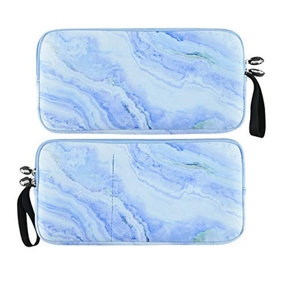 Neoprene Carrying Keyboard Sleeve Case Bag Protection Pouch Compatible with Magic Keyboard 1 & 2, Wireless Keyboard, Magic Mouse, Magic Trackpad and Wireless Trackpad (Blue Marble Pattern) - color: Blue Marble Pattern
