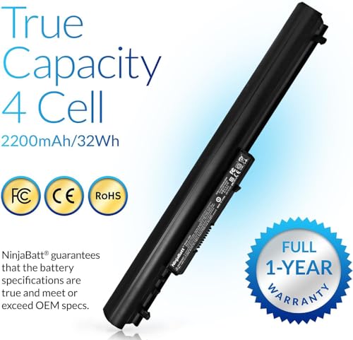NinjaBatt 776622-001 HP Laptop Battery for LA03DF LA04 15-F272WM 15-F233WM 15-F211WM 752237-001 728460-001 15-F162DX 15-F039WM 15-N210DX 15-F100DX 15-F010DX - High Performance - size: HP LA04 BC04