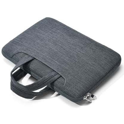 Slim Business Laptop Sleeve, Lightweight Protective Case with Handle & Pockets for 14/15.6" Laptops - color: Grey, size: 15.6inch