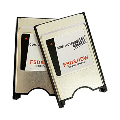 CF Memory Card Adapter PCMCIA Ata Adapter PC Adapter Reader CF Type I to PCMCIA (2 Pack)