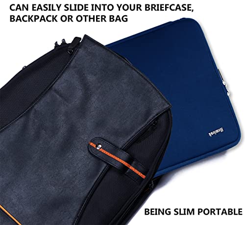 Laptop Case 14 inch, Shockproof Protective Computer Cover Flip Case Briefcase Carrying Bag Compatible with 14" HP, Lenovo, Asus, Acer, Notebook, Chromebook Computer, Blue - color: Blue, size: 14 Inch
