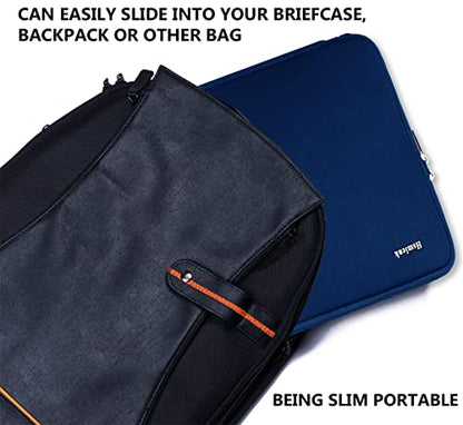 Laptop Case 14 inch, Shockproof Protective Computer Cover Flip Case Briefcase Carrying Bag Compatible with 14" HP, Lenovo, Asus, Acer, Notebook, Chromebook Computer, Blue - color: Blue, size: 14 Inch