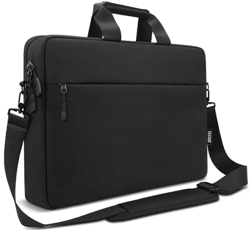 TECOOL Laptop Bag 17 17.3 Inch, Waterproof Laptop Case Sleeve Messenger Bag | Briefcase with Shoulder Strap for 17 17.3 Inch Lenovo HP Dell Acer ASUS Notebook Computer Carrying Case,Black - color: Black, size: 17-17.3 Inch