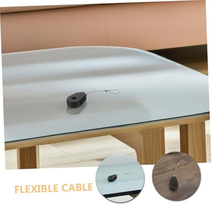 Tofficu Retractable Security Cable Lock Laptop Cable Lock Theft Wire Case Wire Holders Commodity Theft Case