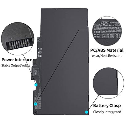 CS03XL Laptop Battery for HP EliteBook 840 850 755 745 G3 G4, ZBook 15u G3 G4 Series CS03046XL-PL 800513-001 800513-001 800231-1C1 HSTNN-UB6S HSTNN-IB6Y HSTNN-UB6S HSTNN-I33C-4 CSO3XL - size: 7.75 x 4 x 0.25 inches CS03XL BATTERY
