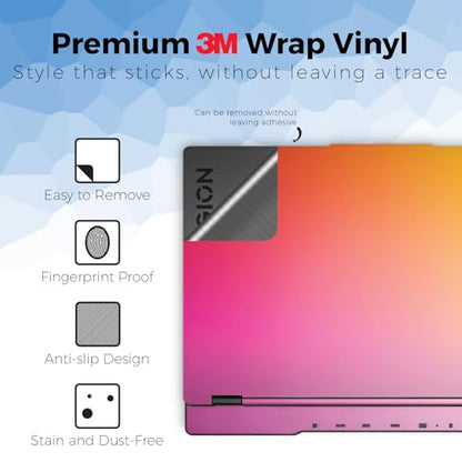 Laptop Skin Compatible with Lenovo Legion 5 Gaming Laptop (15IRX9) 2024 - Sunset Blur - Premium 3M Vinyl Protective Wrap Decal Cover - Easy to Apply | Crafted in the USA - color: Sunset Blur, size: Legion 5 Gaming (15IRX9) 2024 Top Skin Only, style: Matte