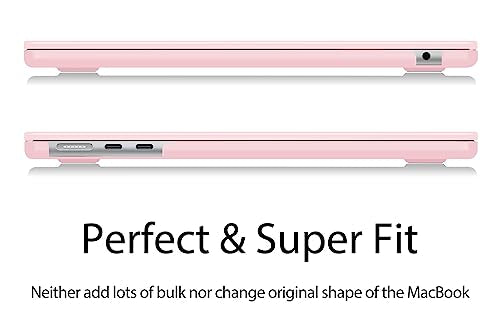 UESWILL Case for MacBook Air (15 inch, M2 M3 M4 M5, 2023 2024 2025 2026) Model A3448 A3241 A3114 A2941, Matte Hard Shell Cover + Microfiber Cloth, Rose Quartz - color: Rose Quartz, size: MacBook Air 15" (M2 M3 M4 M5)