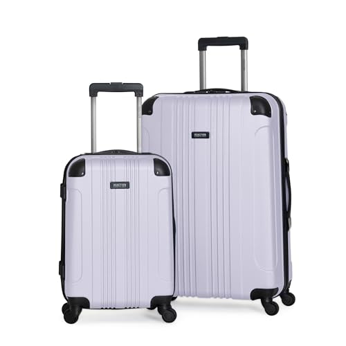 Kenneth Cole REACTION Out of Bounds Lightweight Hardshell 4-Wheel Spinner Luggage, Lavender, 2-Piece Set (20" & 28") - color: Lavender, size: 2-Piece Set (20" & 28")