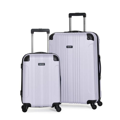 Kenneth Cole REACTION Out of Bounds Lightweight Hardshell 4-Wheel Spinner Luggage, Lavender, 2-Piece Set (20" & 28") - color: Lavender, size: 2-Piece Set (20" & 28")