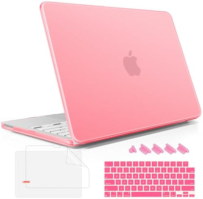 May Chen for MacBook Neo 13 inch Liquid Retina Display ((2026 Release A3404), Slim & Lightweight Protective Case with Screen Protector&Keyboard Cover&Dust Plug, Frosted Pink - color: Frosted Pink