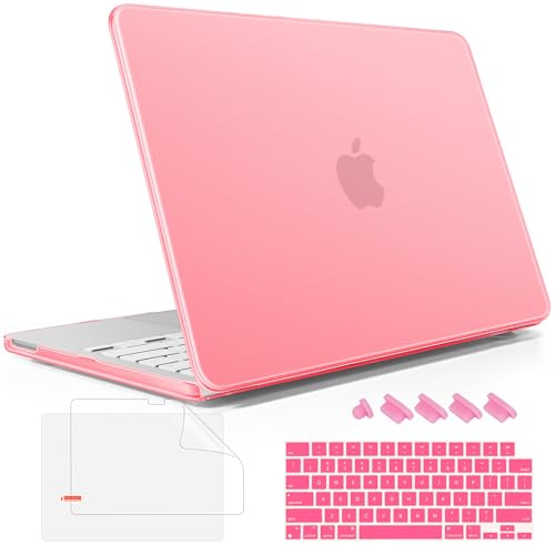 May Chen for MacBook Neo 13 inch Liquid Retina Display ((2026 Release A3404), Slim & Lightweight Protective Case with Screen Protector&Keyboard Cover&Dust Plug, Frosted Pink - color: Frosted Pink