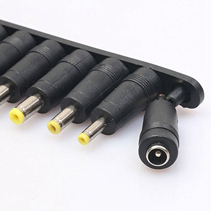 Universal 1 Set = 8pcs / Set 5pin Jack Plugs DC for Laptop AC Power Adapter Tips Connectors for Computer Notebook, black, 145419