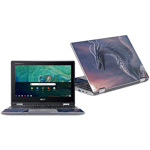 MightySkins Skin Compatible with Acer Chromebook Spin 11" CP311 - Dragon Fantasy | Protective, Durable, and Unique Vinyl Decal wrap Cover | Easy to Apply, Remove, and Change Styles | Made in The USA - color: Dragon Fantasy