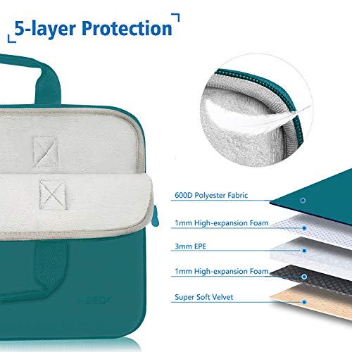 Hseok Laptop Sleeve 13.3-14 inch Case with Small Pouch, Neoprene Computer Bag Compatible with MacBook Neo/Pro 14 M5/M4/M3/M2/M1, Mac Air/Pro 13.3, XPS 14 and Most 13-14 inch Notebooks,D02E01 - color: D02e01, size: 13"-14"