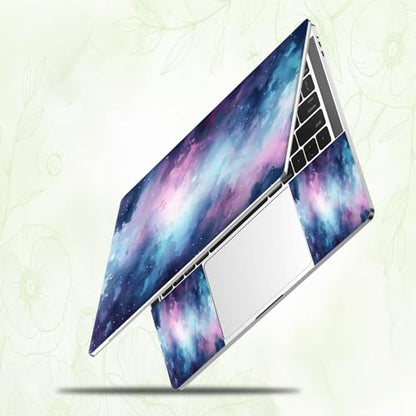 Laptop Skin Sticker Decal, Universal Reusable Vinyl Laptop Cover for 12" 13" 13.3" 14" 15" 15.4" 15.6" Notebook PC, Waterproof Scratch-Resistant with 2 Wrist Pads, Easy to Apply & Remove,Art Galaxy - color: Art Galaxy
