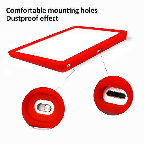 Silicone Cover for Magic Trackpad 2 & USB-C, Anti-Slip Washable Protective Case, Thin Skin Protector for Apple Magic Trackpad - color: Red