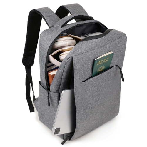 Mens Business Laptop Backpack with USB Charging Port, Multi-functional Travel Backpack, Water-Resistant Casual Daypack (Blue) - color: Blue