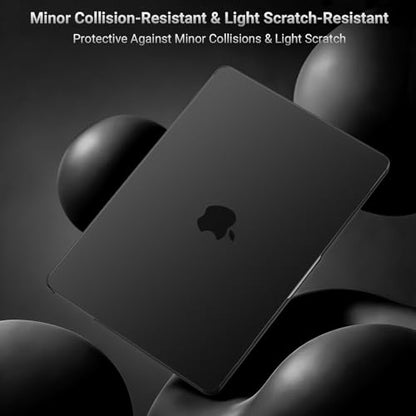 MOSISO Compatible with MacBook Air 15 inch Case M5 2026 M4 M3 M2 2025-2023 | A3448 A3241 A3114 A2941, Scratch-Resistant Protective Hard Shell Case&Keyboard Cover&ScreenFilm&Pouch, Black - color: Black