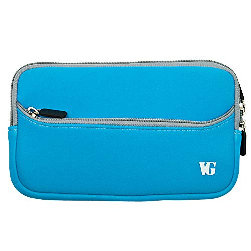 Vangoddy Neoprene Protector Carrying Case Sleeve for 7" Tablets (VGNeoprene7BLU) - color: Light Blue/Gray, size: 7"