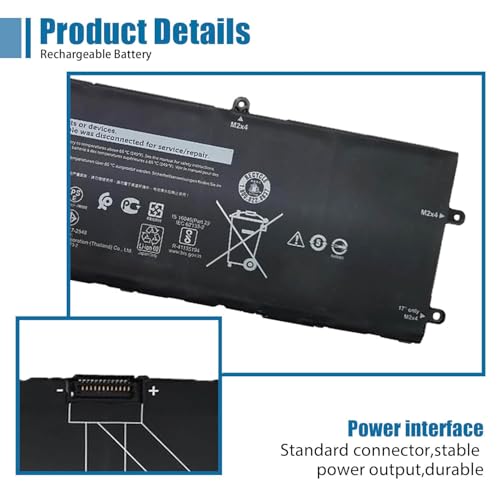 DWVRR Laptop Battery Replacement for Dell Alienware X15 R1 NAWX15R101 Series Notebook 817GN 11.4V 87Wh 7250mAh - size: 12.82*3.45*0.24 inch DWVRR