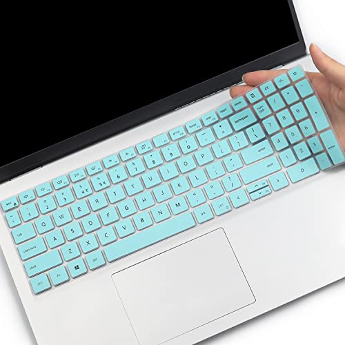 Keyboard Cover for 15.6" Dell Inspiron 15 3510 3511 3515 3525 3530 3535 5510 5515 5518 7510, 2025 Dell 15 Laptop DC15250 DC15255 15.6, Vostro 3510 3520 3530 5510 5515 15.6, Latitude 3520/Inspiron 7610 - color: Hotblue