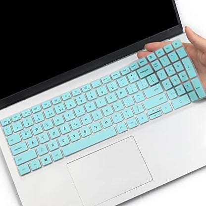 Keyboard Cover for 15.6" Dell Inspiron 15 3510 3511 3515 3525 3530 3535 5510 5515 5518 7510, 2025 Dell 15 Laptop DC15250 DC15255 15.6, Vostro 3510 3520 3530 5510 5515 15.6, Latitude 3520/Inspiron 7610 - color: Hotblue