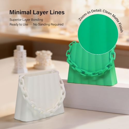 Matte TPU Filament 1.75mm, 1kg - Shore 95A Flexible & Durable TPU, Matte Green, Low-Gloss Matte Finish, Minimal Layer Lines, for Phone Cases, Wearables & Functional Parts - color: Matte Green Tpu
