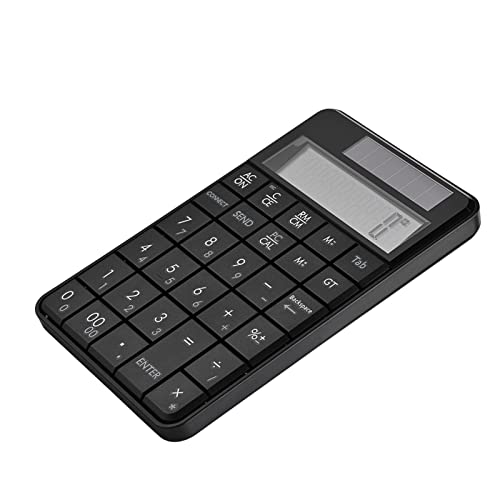 2-in-1 29-Key Numeric Keypad with LCD Display & Solar Power – Compact Small Num Pad for Laptop, Desktop, Accounting, Data Entry – Lightweight Portable Number Pad
