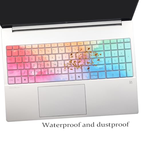 Keyboard Cover for HP OmniBook 7 16-az 16-ay Series 16-az0097nr 16-ay0087nr 16",OmniBook 7 17-dc Series 17-dc0097nr 17.3'' (Not Fit Omnibook X 17-dd 17t-dd Series) US Layout Keyboard-Colorful
