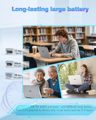 MYW Laptops,15.6" IPS 1080P Screen,6500Y Processor 3.4Ghz 16GB RAM 512GB SSD, Laptops with Fingerprint Recognition Backlit Keyboard,WiFi5, USB C(Data), Webcam, HDMI - style: 1561-16G-512G-6500Y