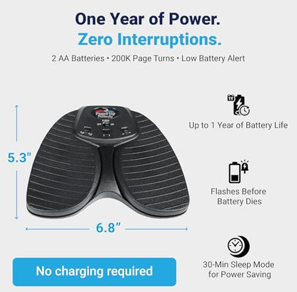 PageFlip Butterfly Bluetooth Page Turner Pedal – Silent, Rugged Foot Pedal | Page Turner for iPad, Android & PC – Hands-Free Sheet Music Control – Works with forScore, OnSong, MobileSheets and 100+ more - style: Butterfly