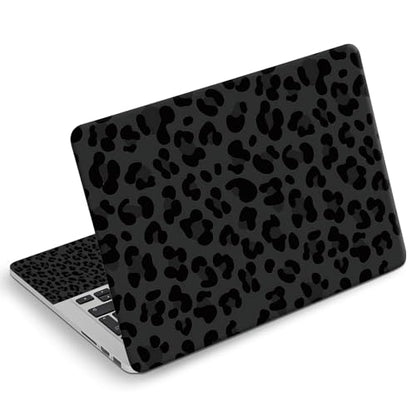 Universal Laptop Skin Sticker Decal, Compatible with MacBook HP Dell Lenovo 12"-15.6", Reusable Vinyl Notebook Cover 3PCS Set, High-Recognition Film-Black Leopard Panther Cheetah Print - color: Black Leopard Panther Cheetah Print