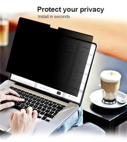 Anti-Glare Laptop Privacy Filter 14 Inch – 16:9 Removable Screen Protector with Blue Light Blocking for Dell Lenovo