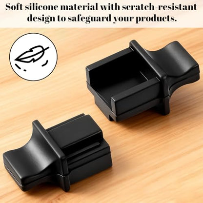 50 Pcs RJ45 Dust Covers Ethernet Port Plugs Protector Stopper Silicone Cap for TV, Computer, Other Devices(Black)