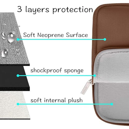 MOSISO Laptop Case 13 inch, 13 inch Laptop Sleeve with Small Case | Compatible with MacBook Neo / Air M5 M4 M3 M2 M1 2026-2018 / Pro M2 M1 2026-2016, Neoprene Computer Sleeve Bag, Caramel Brown - color: Caramel Brown, size: 13 inch